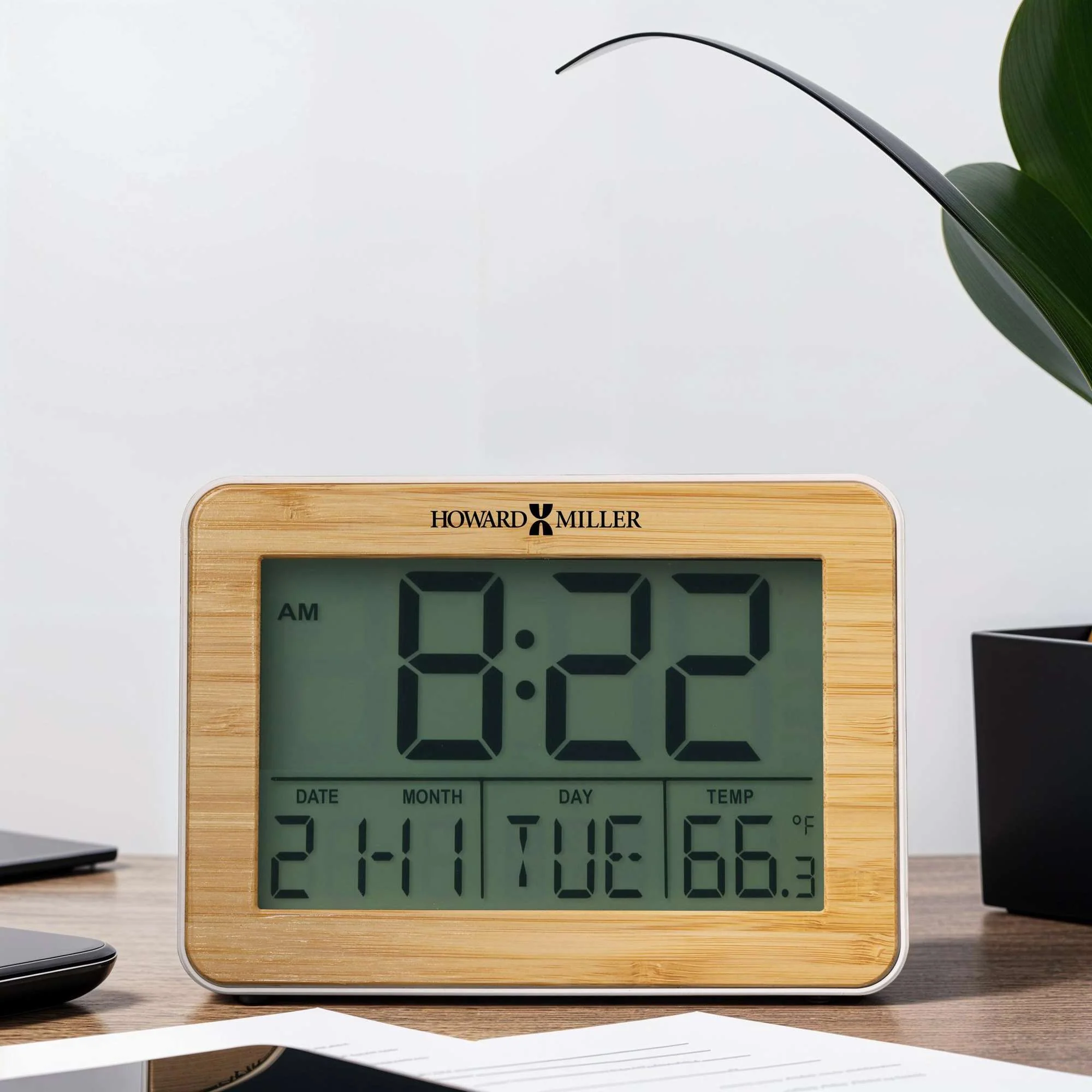 Bamboo Frame Alarm Clock - Image 2