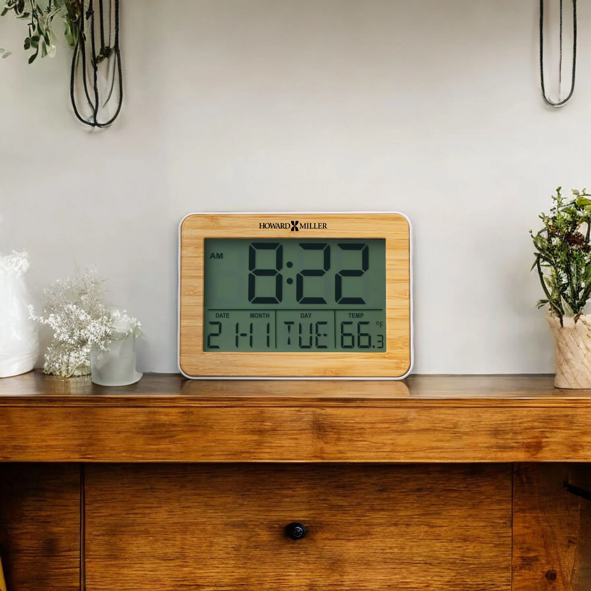 Bamboo Frame Alarm Clock - Image 3