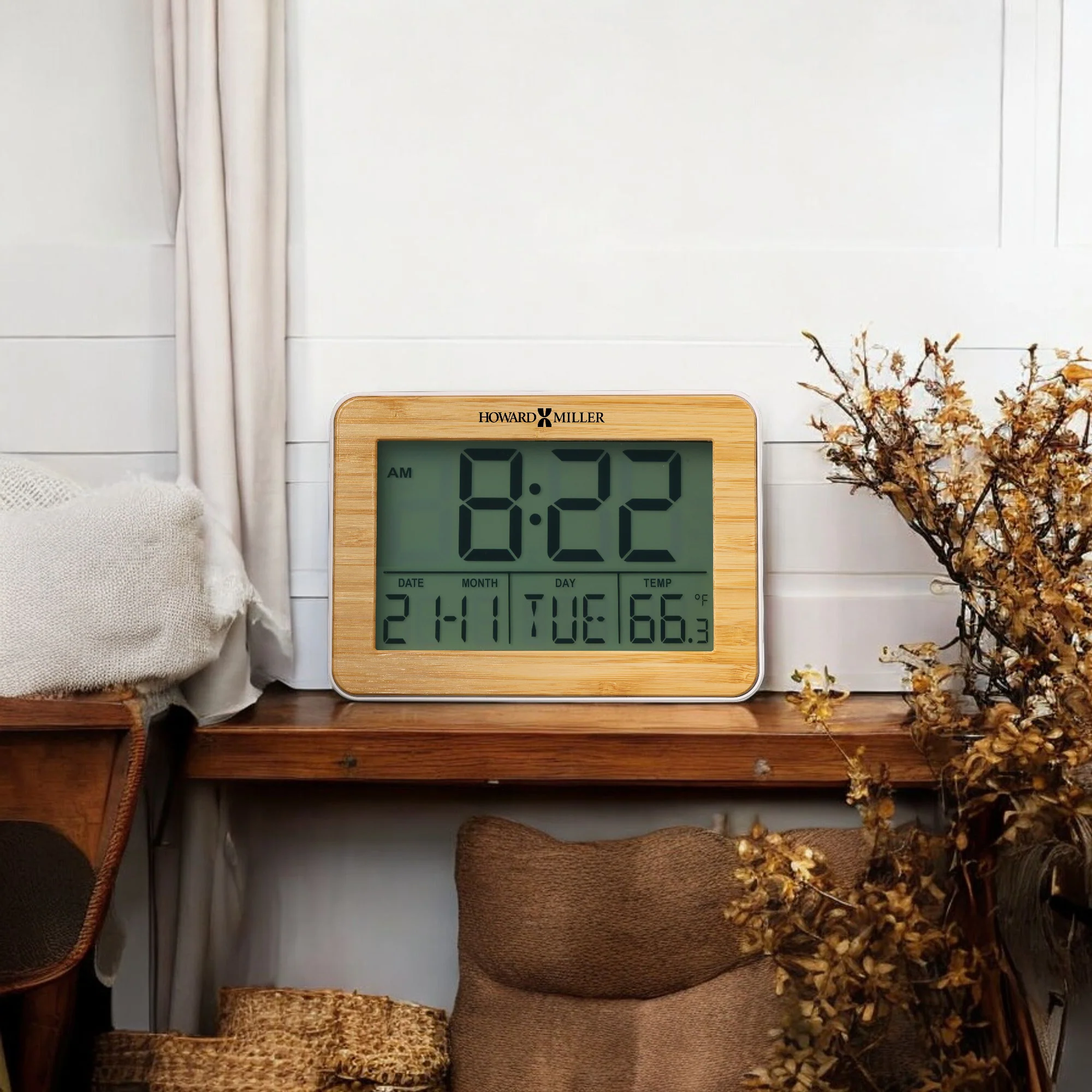Bamboo Frame Alarm Clock - Image 5