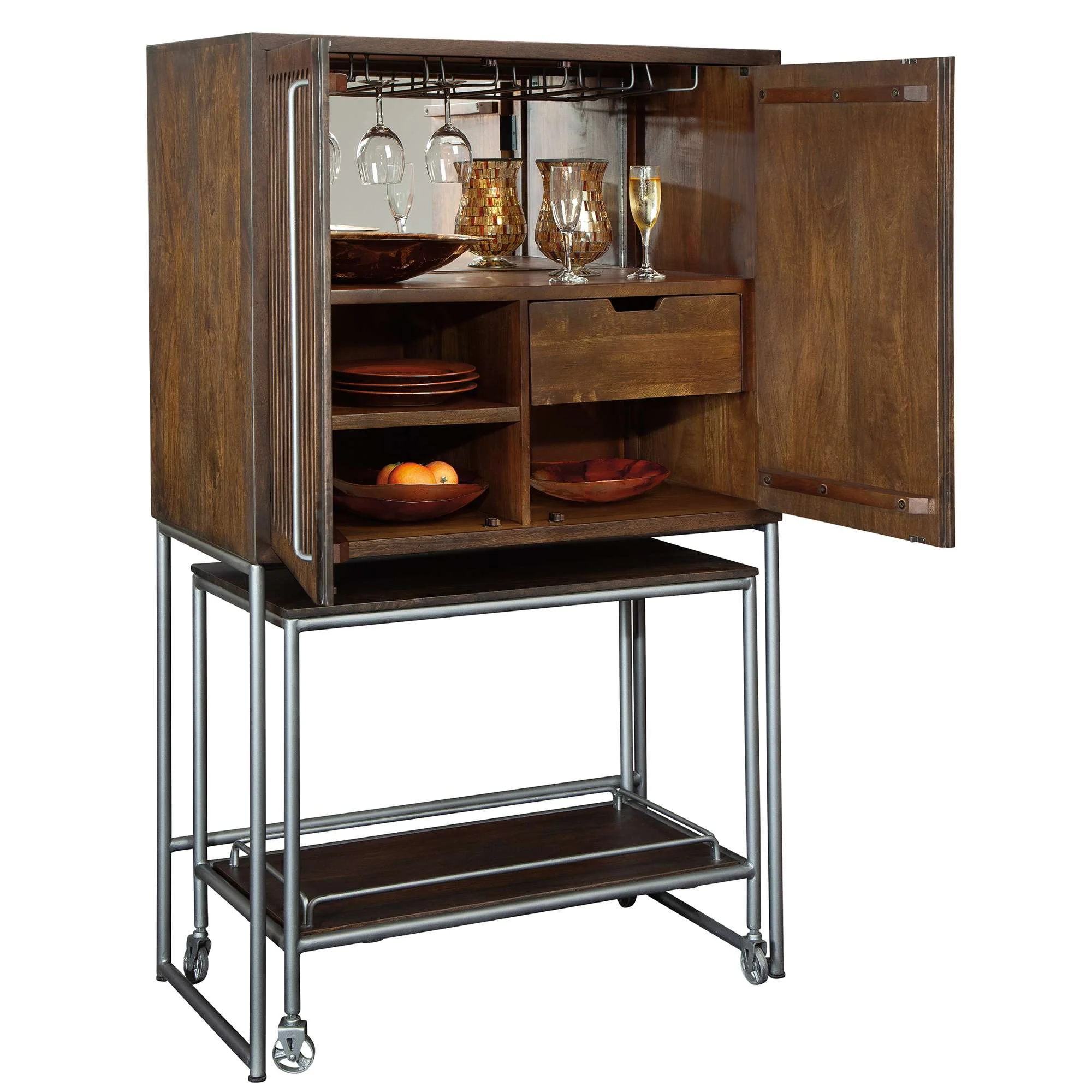Bar Cart Wine & Bar Cabinet - Image 5