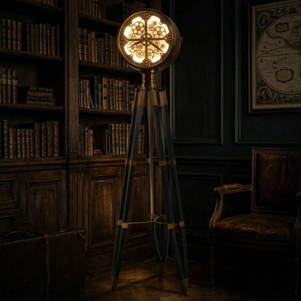 Caspian II Tripod Grandfather Clock - Image 3