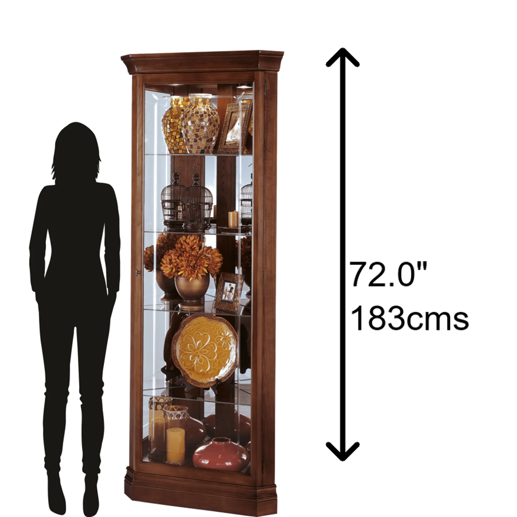 Lynwood Corner Curio Cabinet - Image 3