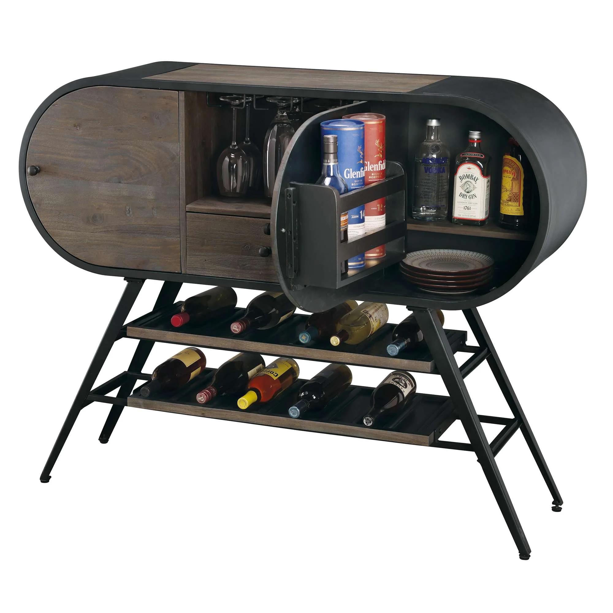 Octavia Wine & Bar Cabinet - Image 3