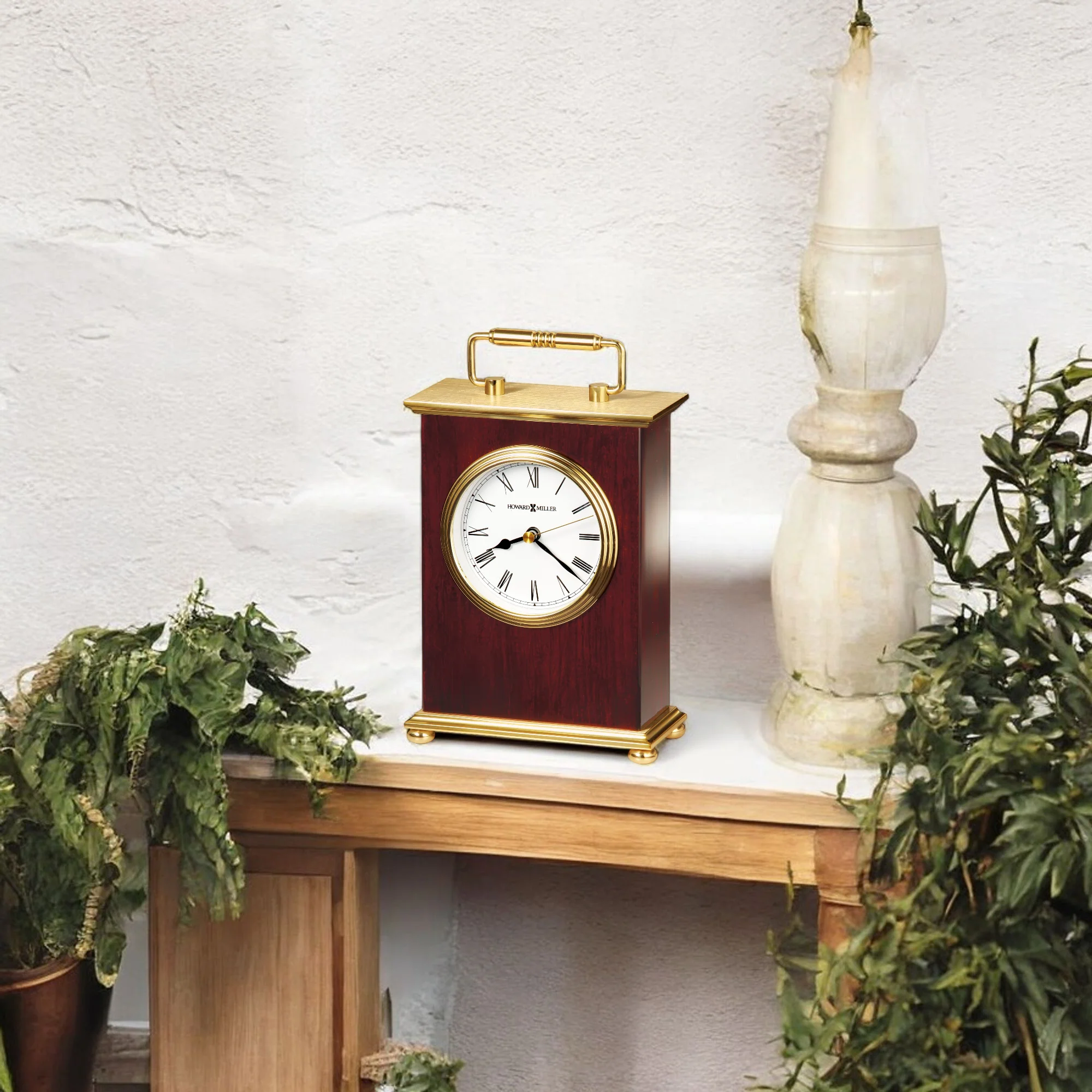 Rosewood Bracket Tabletop Clock - Image 3