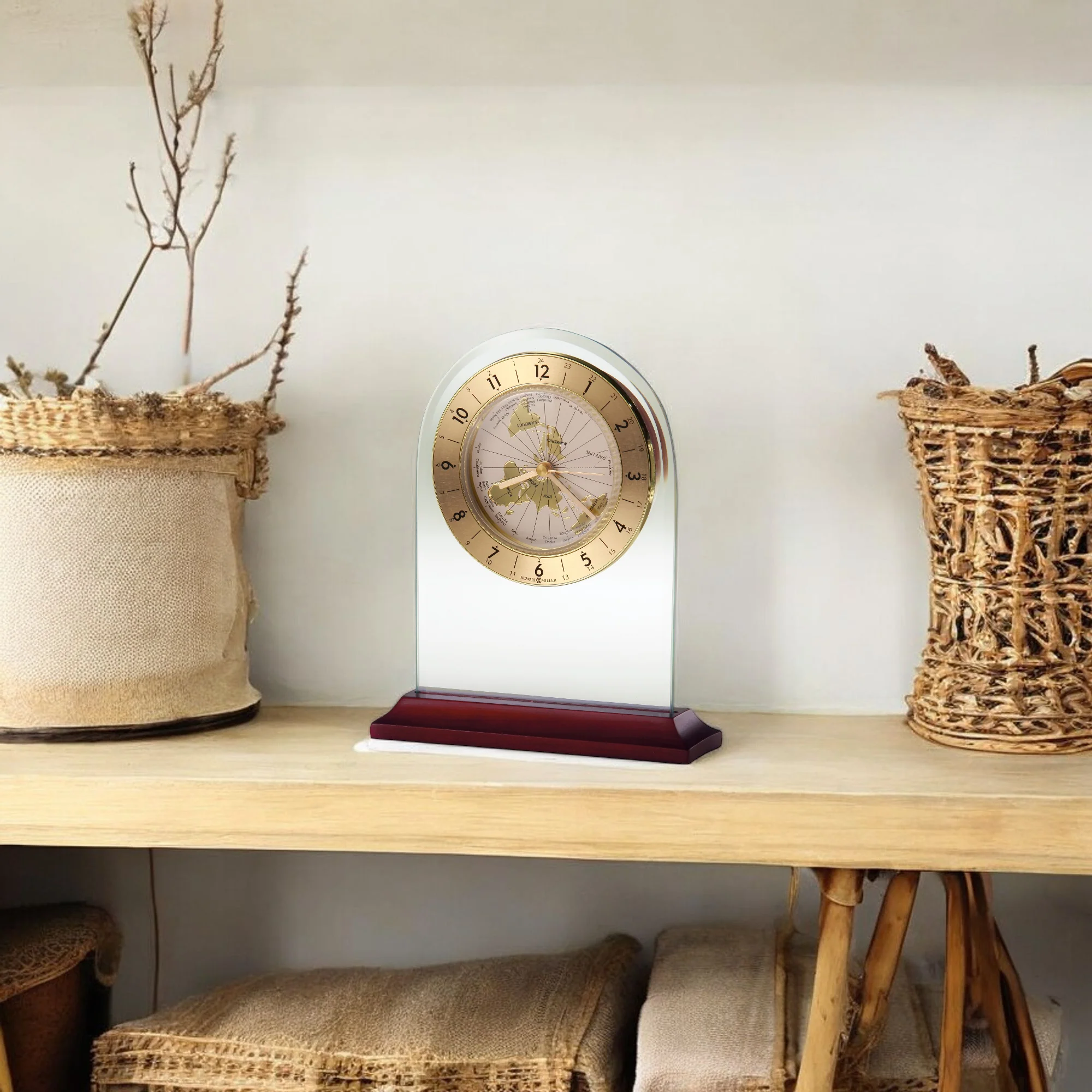World Time Arch Tabletop Clock - Image 3